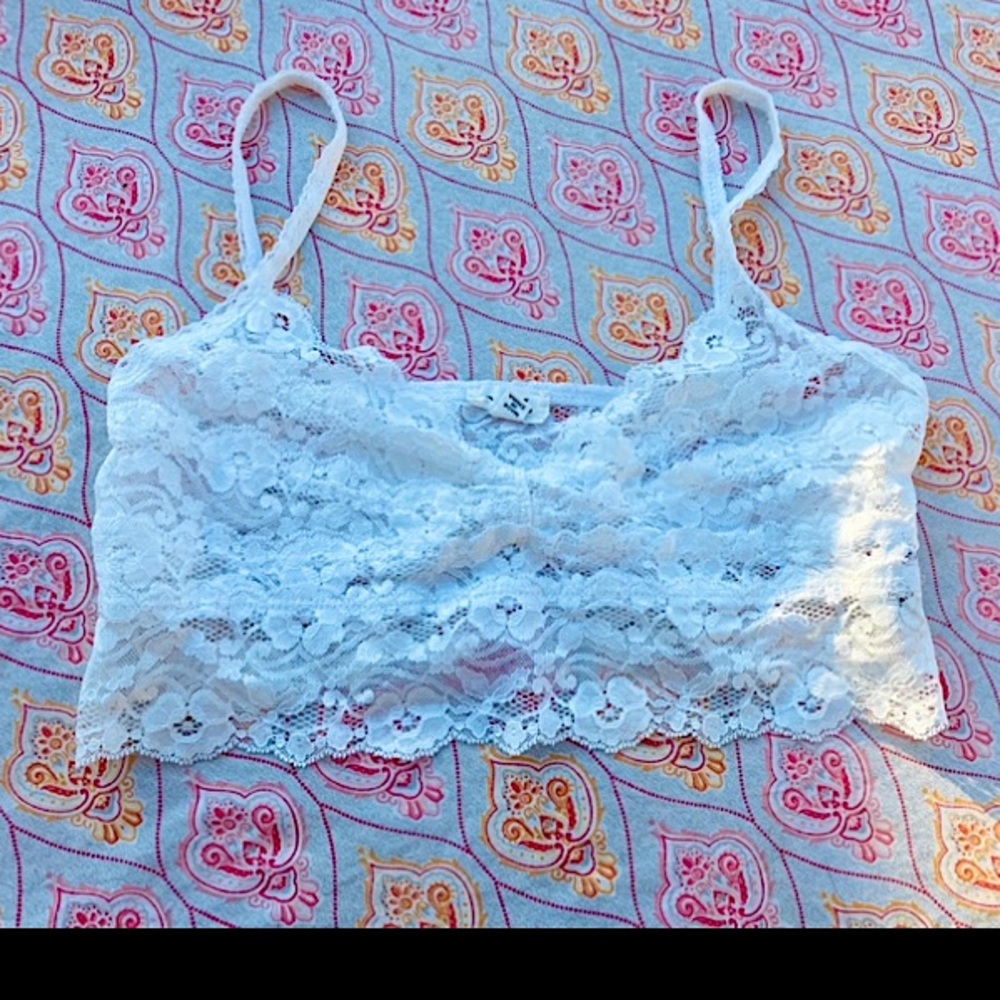POL White Lace Bralette